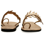 Cushioned Insole Flat Sandals with Olive Leaves ''Arsinoe''