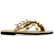 Cushioned Insole Flat Sandals with Olive Leaves ''Keroessa''