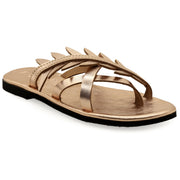 Cushioned Insole Flat Sandals with Olive Leaves ''Keroessa''