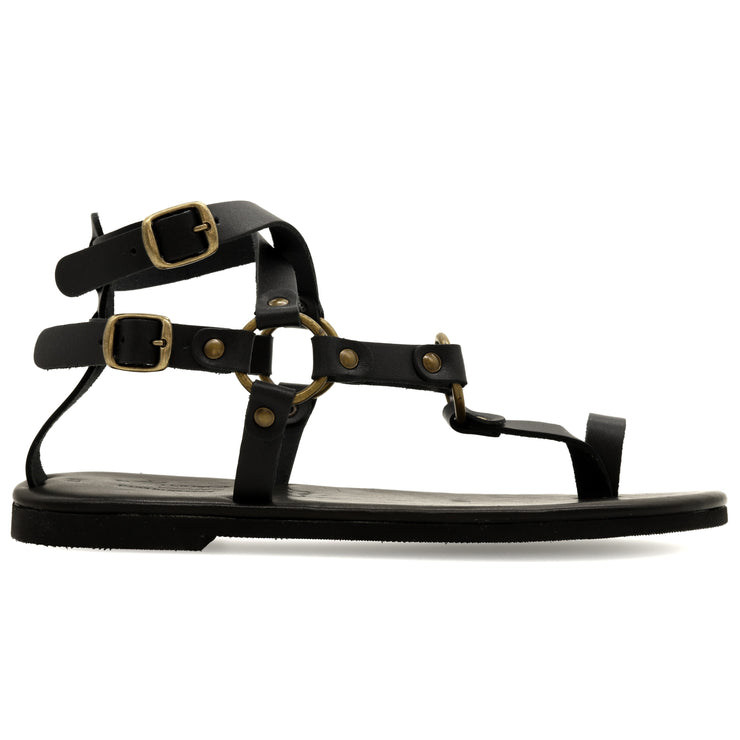 Cushioned Insole Ankle Cuff Gladiator Sandals "Calypso"