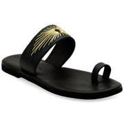 Cushioned Insole Embroidered Sandals  ''Orseis''