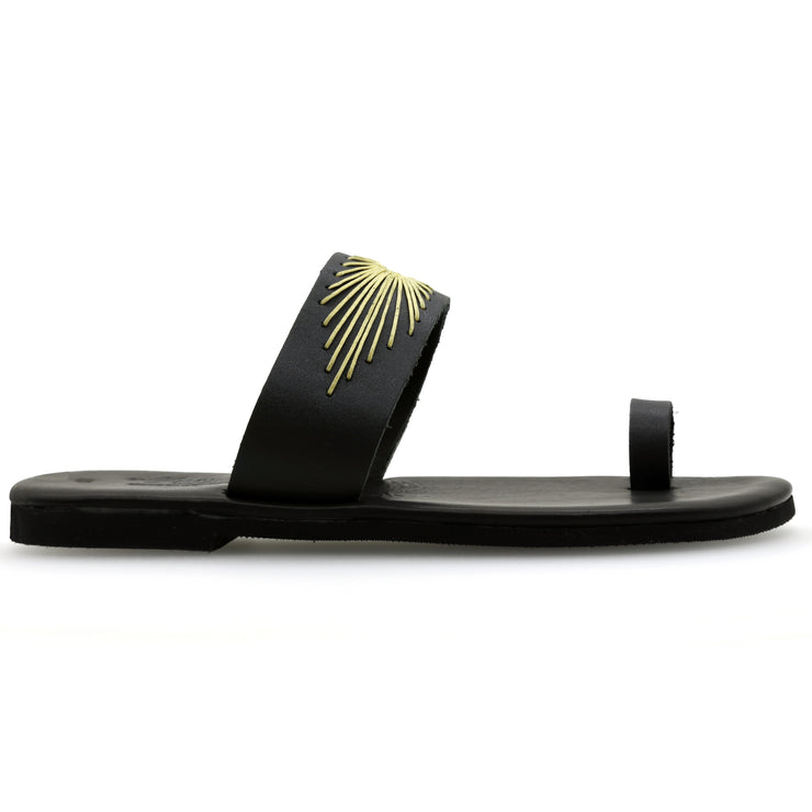 Cushioned Insole Embroidered Sandals  &