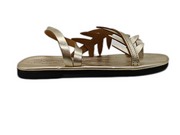 „Thera“ Olivenblatt-Riemchensandalen mit weicher Sohle