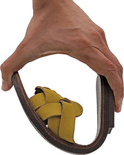 Sandalias de gladiador de piel de serpiente con cordones de becerro "Melaina"