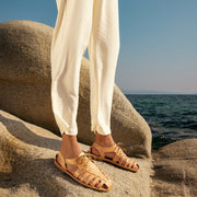 Women's sandals with laces "Halki"