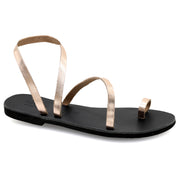 Greek Leather Multicolored Slingback Toe Ring Sandals "Lesbos" - EMMANUELA handcrafted for you®