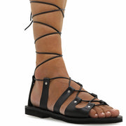 Sandalias de gladiador con cordones de becerro "Paxi"