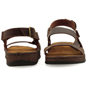 Greek Leather Brown Sandals with Arch Support - EMMANUELA handcrafted for you®