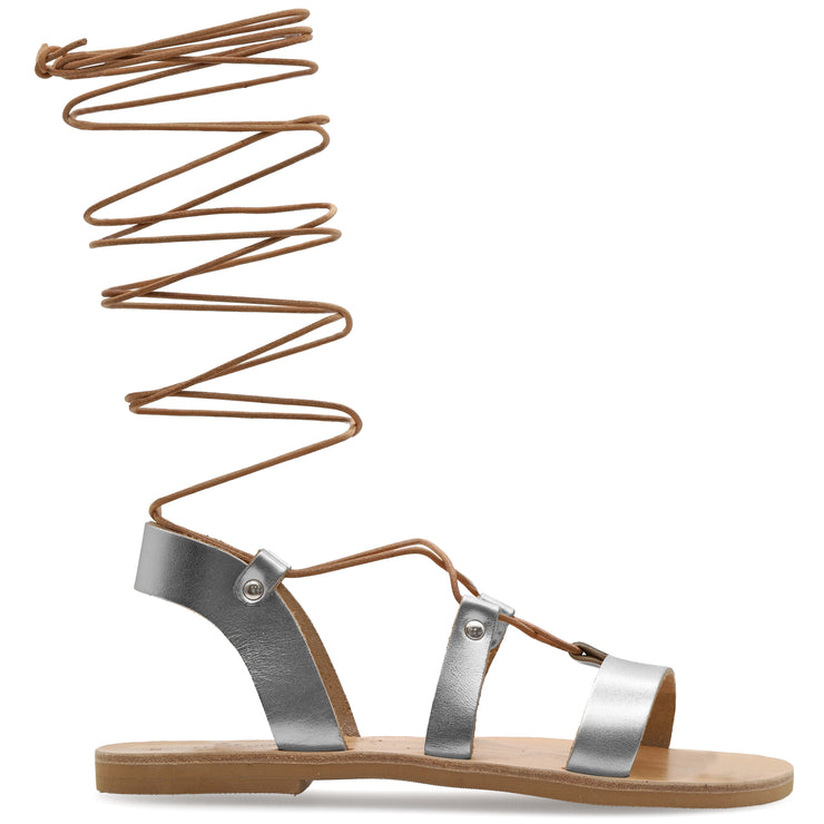 Calf High Tie up Gladiator Sandals "Nyx"