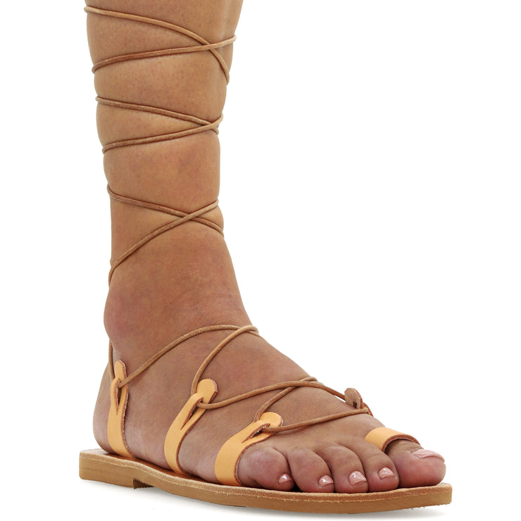 Sandalias de gladiador con cordones de becerro "Alcinoe"