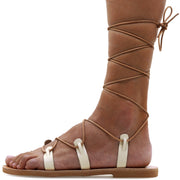 Calf High Tie up Gladiator Sandals "Alcinoe"