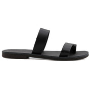 Greek Leather Black Strappy Toe Ring Sandals for Men "Theseus" - EMMANUELA handcrafted for you®