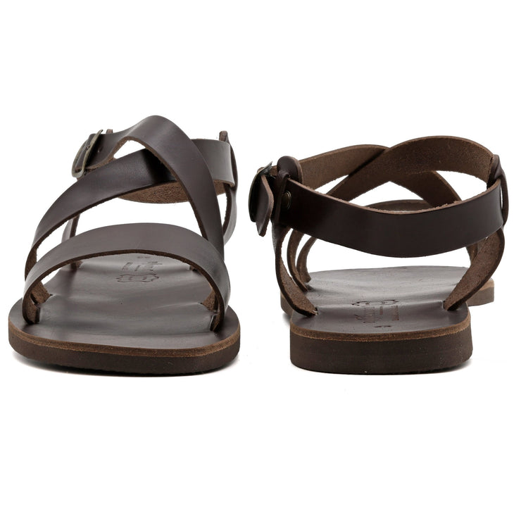 Emmanuela - handcrafted for you® Gladiator Sandalen für Herren "Midas" aus Braun leder