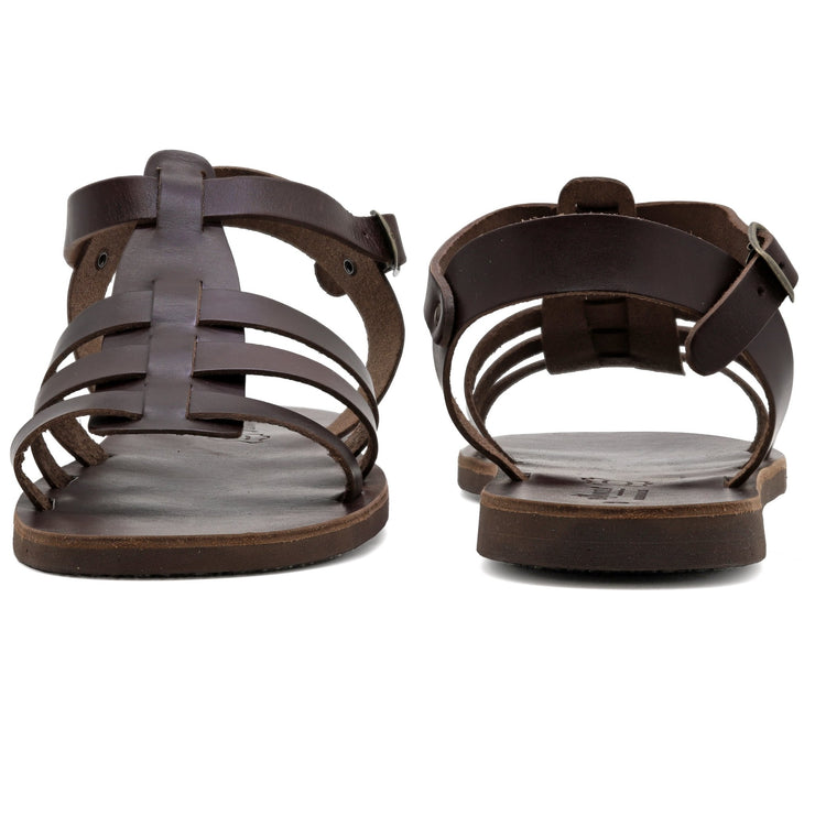 Emmanuela - handcrafted for you® Gladiator Sandalen für Herren "Dionysius" aus Schwarze leder