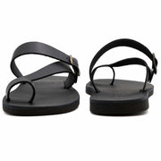 Emmanuela - handcrafted for you® Zehenringsandalen für Herren "Poseidon" aus Schwarze leder