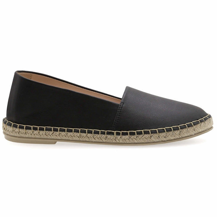 Emmanuela - handcrafted for you® Espadrilles aus Leder mit geschlossener Spitze aus Schwarze leder