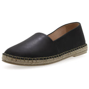 Emmanuela - handcrafted for you® Espadrilles aus Leder mit geschlossener Spitze aus Schwarze leder