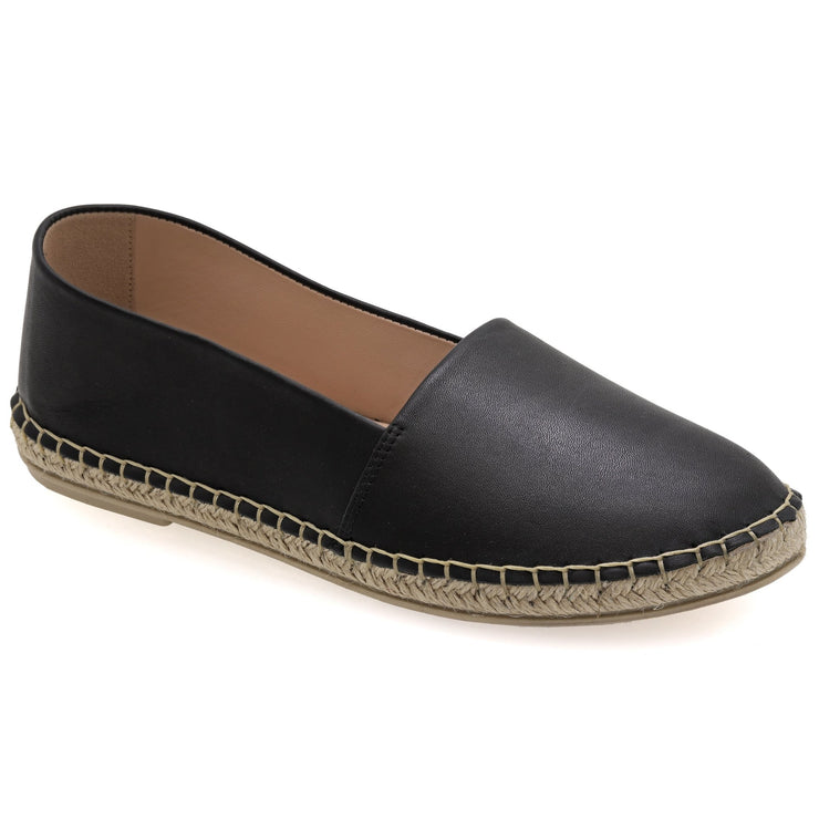 Emmanuela - handcrafted for you® Espadrilles aus Leder mit geschlossener Spitze aus Schwarze leder