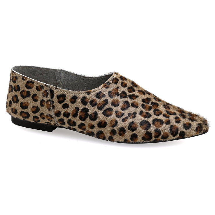 Emmanuela - handcrafted for you® Flache spitze Leopardenschuhe aus Leopard leder