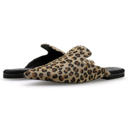 Emmanuela - handcrafted for you® Spitze Pantoletten mit Leopardenmuster aus Leopard leder