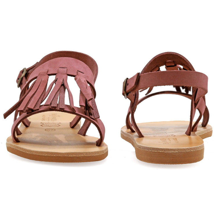 Emmanuela - handcrafted for you® Sandalen mit Schnallenriemen "Kallisto" aus Lila Wildleder leder