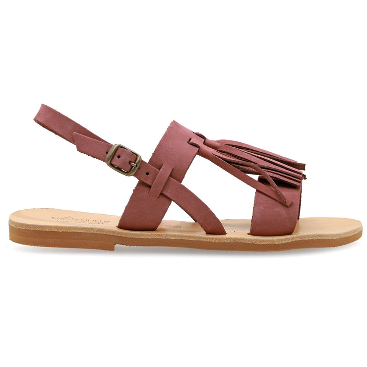 Emmanuela - handcrafted for you® Sandalen mit Schnallenriemen "Kallisto" aus Lila Wildleder leder