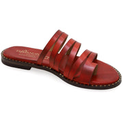 Emmanuela - handcrafted for you® Riemchensandalen mit gepolsterter Fußbett "Aphrodite" aus Rot leder