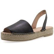 Emmanuela - handcrafted for you® Flatform Peeptoe Espadrilles aus Pailletten Mehrfarbig leder