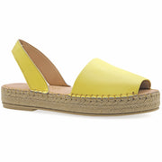 Emmanuela - handcrafted for you® Flatform Peeptoe Espadrilles aus Pailletten Mehrfarbig leder