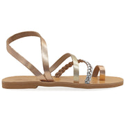 Emmanuela - handcrafted for you® Slingback-Sandalen mit Zehenring "Lefkada" aus Mehrfarbig leder