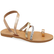 Emmanuela - handcrafted for you® Slingback-Sandalen mit Zehenring "Lefkada" aus Mehrfarbig leder