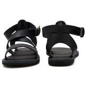 Emmanuela - handcrafted for you® Gladiator-Sandalen mit Schnallenriemen "Echo" aus Weiße leder