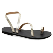 Greek Leather Multicolored Slingback Toe Ring Sandals "Lesbos" - EMMANUELA handcrafted for you®