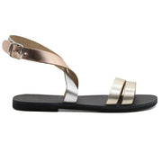 Greek Leather Black Ankle Cuff Gladiator Sandals "Cassandra" - EMMANUELA handcrafted for you®