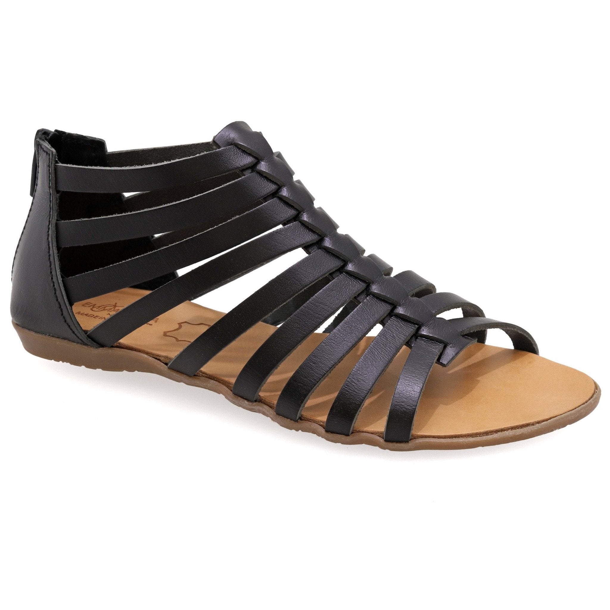 leather ankle high gladiator sandals with zippers circe leather sandals 219747