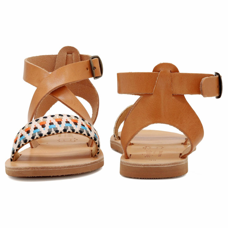 Buckle Strap Colorful Gladiator Sandals "Andromache"