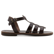 Greek Leather Beige Buckle Strap Gladiator Sandals for Men "Dionysius" - EMMANUELA handcrafted for you®