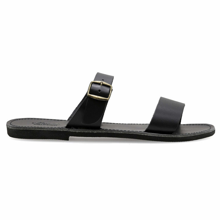 Greek Leather Beige Buckle Strap Sandals for Men "Eros" - EMMANUELA handcrafted for you®