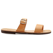 Greek Leather Suede Brown Buckle Strap Sandals for Men "Eros" - EMMANUELA handcrafted for you®