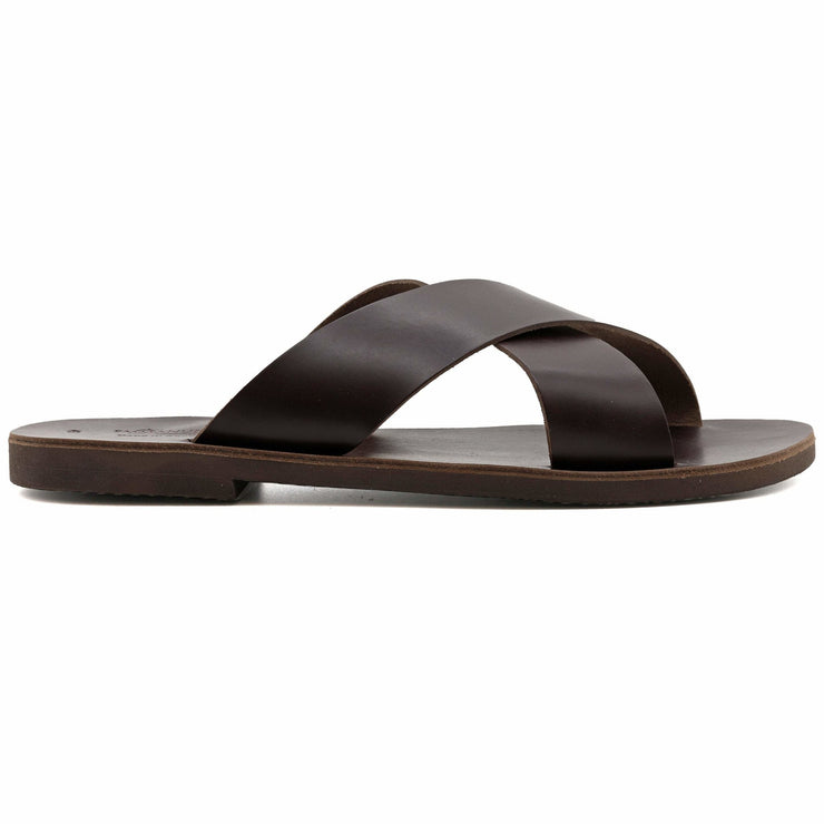 Buy wholesale Greek Men Leather Sandals, summer men shoes, men flats -  Black_Prosimnas Sandal