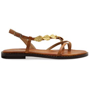 Greek Leather Brown Cushioned Insole Buckle Strap Sandals "Alcmene" - EMMANUELA handcrafted for you®