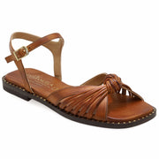 Greek Leather Brown Cushioned Insole Buckle Strap Sandals "Cybelle" - EMMANUELA handcrafted for you®