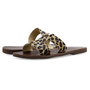 Greek Leather Leopard H-Band Leopard Sandals "Andromeda" - EMMANUELA handcrafted for you®