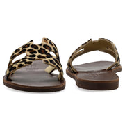 Greek Leather Leopard H-Band Leopard Sandals "Andromeda" - EMMANUELA handcrafted for you®